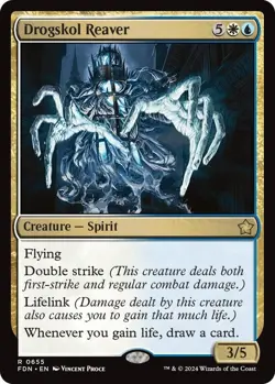 MTG - Drogskol Reaver - FDN 0655 - Foundations - Rare - Magic the Gathering - Image 1