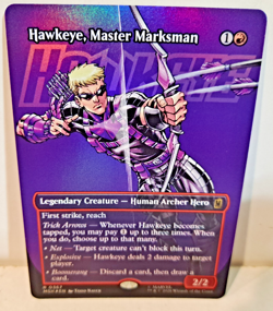 Hawkeye, Master Marksman Marvel Magic the Gathering Full Art Foil MTG NM - Image 1