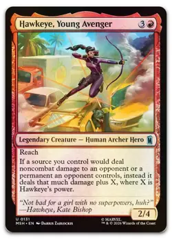Hawkeye, Young Avenger #131 (Foil) (NM) Marvel Super Heroes MSH Magic MTG - Image 1