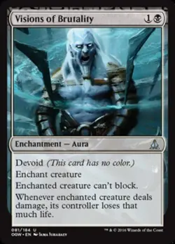 Light Play x 1 Visions of Brutality - Foil Oath of the Gatewatch - Image 1