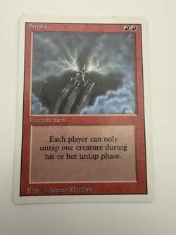 Magic the Gathering ~ MTG ~ 1x Smoke ~ NM ~ REVISED Never Played - Image 1