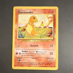 Wizards of the Coast Pokemon TCG Charmander 46/102 Base Set (DAMAGED) - Image 1