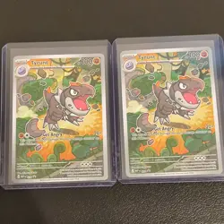 Pokemon TCG Tyrunt SVP 070 SV Black Star Promos Holo Promo 2 Card Lot English - Image 1