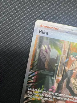Pokemon TCG Rika 258/182 SV04 Paradox Rift Special Illustration Rare Holo - Image 2