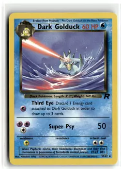 2000 Pokemon - Team Rocket Dark Golduck #37/82 - Image 1