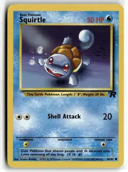 2000 Pokemon - Team Rocket Squirtle #68/82 - Image 1