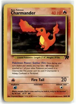 2000 Pokemon - Team Rocket Charmander #50/82 - Image 1