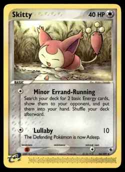 EX-NM Ruby and Sapphire Skitty Uncommon 44/109 2003 Pokemon TCG - Image 1