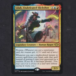 LILAH, UNDEFEATED SLICKSHOT #217 Rare Outlaws MTG Magic Gathering Near Mint NM - Image 1