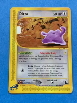 Pokemon Non-holo Ditto - Skyridge 51/144 – HP - Image 1