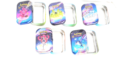 Lot Of 5 Pokemon TCG Paldean Fates Mini Tins EMPTY NO PACKS - Image 1