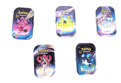 Lot Of 5 Pokemon TCG Paldean Fates Mini Tins EMPTY NO PACKS - Image 2