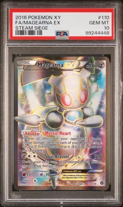 2016 Pokemon Xy Steam Siege Magearna EX Fa Steam Siege PSA 10 #110 - Image 1