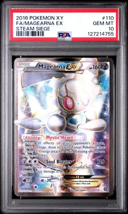 2016 POKEMON STEAM SIEGE MAGEARNA EX #110 PSA 10 GEM MINT #127214755 - Image 1