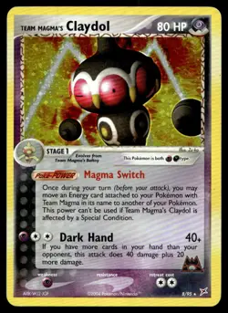Team Magma's Claydol - Team Magma vs Team Aqua Holo Rare 8/95 2004 Pokemon TCG - Image 1