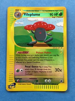 Pokemon Reverse Holo eReader Vileplume- Expedition- 69/165- NM - Image 1