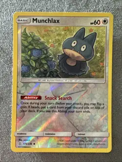 Munchlax 173/236 Sm-Unified Minds Reverse Holo Pokemon - Image 1