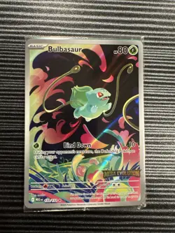 Pokemon TCG Bulbasaur 133/132 Mega Evolution Stamped Promo (Sealed) - Image 1