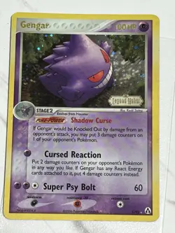 Pokemon Gengar 5/92 Legend Maker Holo Rare Near Mint - Image 2
