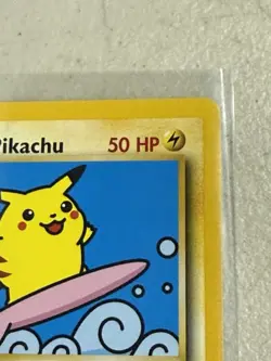 Pokemon TCG Surfing Pikachu #28 WOTC Black Star Promo - Image 3