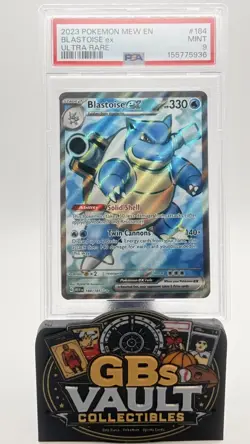 Pokemon - PSA 9 - Blastoise ex - 184/165 - Scarlet & Violet - 151 - Holo - Image 1
