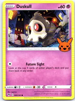 Duskull 069/185 Common Trick or Trade BOOster 2023 Pokemon NM - Image 1