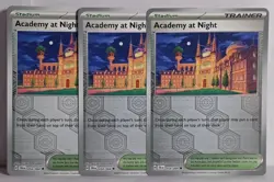 X3 Academy at Night 054/064 Sv: Shrouded Fable Reverse Holo NM-LP Pokemon TCG - Image 1