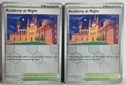 X3 Academy at Night 054/064 Sv: Shrouded Fable Reverse Holo NM-LP Pokemon TCG - Image 2