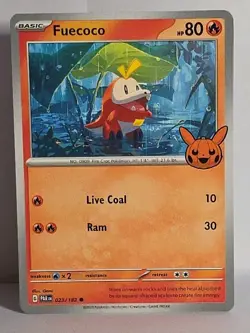 Quaxly Fuecoco & Sprigatito Trick or Trade 2024 Halloween Stamp LP-NM Pokemon - Image 2
