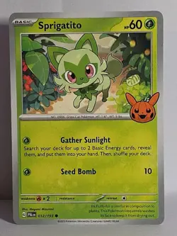 Quaxly Fuecoco & Sprigatito Trick or Trade 2024 Halloween Stamp LP-NM Pokemon - Image 4