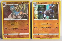Rampardos 077/189 Holo Cranidos 76/189 Reverse Swsh10: Astral Radiance Pokemon - Image 1
