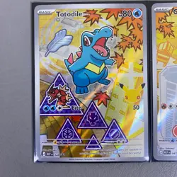 Pokemon 30th Anniversary Promo Johto Starters Totodile Cyndaquil Chikorita Set - Image 3