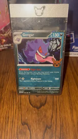 Pokemon Gengar FART SWIRL 💫Cosmos Holo Trick or 057/091 - Image 2