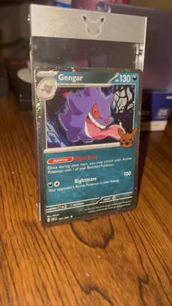 Pokemon Gengar FART SWIRL 💫Cosmos Holo Trick or 057/091 - Image 4