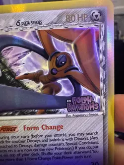 Pokemon TCG Deoxys Delta Species 4/110 EX Holon Phantoms Reverse Holo Rare 2006 - Image 3