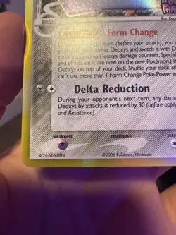 Pokemon TCG Deoxys Delta Species 4/110 EX Holon Phantoms Reverse Holo Rare 2006 - Image 5