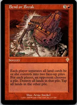 Bend or Break [Invasion] Magic MTG Rare Never Played NP 2000 - Image 1