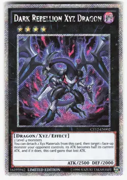 Dark Rebellion Xyz Dragon Secret Rare 2015 Mega-Tins CT12-EN002 LP - Image 1