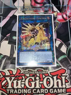 Knightmare Unicorn Alternate Art Quarter Century Secret Rare RA01-EN043 Yugioh - Image 2