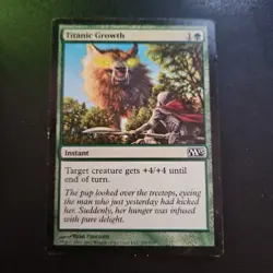 Magic the Gathering MTG Titanic Growth (195) Magic 2013 LP TCG CCG - Image 1