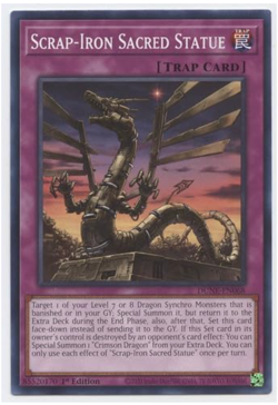 Yugioh! Scrap-Iron Sacred Statue DUNE-EN068 Common 1st Ed NM - Image 1