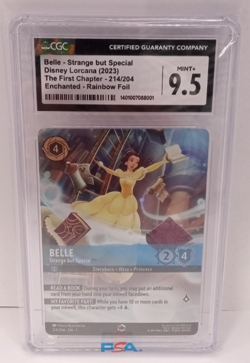 (MA2) Disney Lorcana Foil Enchanted 214/204 Belle Strange but Special CGC 9.5 - Image 1