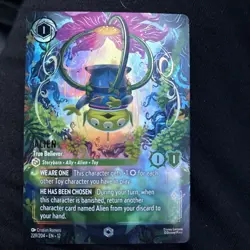Alien - True Believer 229/204 Enchanted Wilds Unknown Disney Lorcana Card Eng. - Image 1