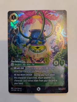 Alien True Believer - 229/204 - Lorcana Wilds Unknown - Enchanted- NM - Image 1