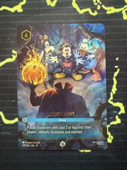 Disney Lorcana First Chapter Spooky Sight Enchanted Holo 237/204 English - Image 1