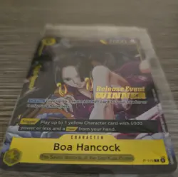 One Piece Card Game Boa Hancock Pre-Release Event Winner P-115 Near Mint Sealed - Image 3