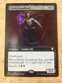 Elvish Dreadlord MTG Commander Legends Rare NM x1 - Magic Card Extended Art - Image 1