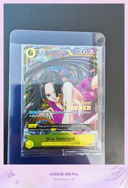 One Piece Card Game Boa Hancock Pre-Release Event Winner P-115 Near Mint Sealed - Image 1