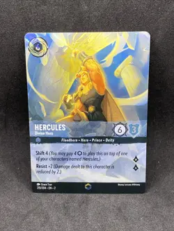 Hercules Enchanted Disney Lorcana Rise of the Floodborn 215/204 Near Mint - Image 1