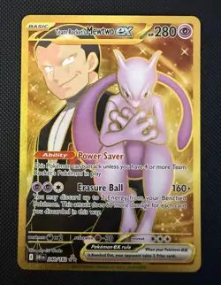 Pokemon TCG Team Rockets Mewtwo EX 240/182 Destined Rivals - Hyper Rare - NM - Image 1